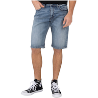 Silver Short au fini délavé moyen pour hommes, Gordie Front_Flat