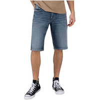 Silver Men's Gordie Loose Fit Light Wash Shorts Front_Flat