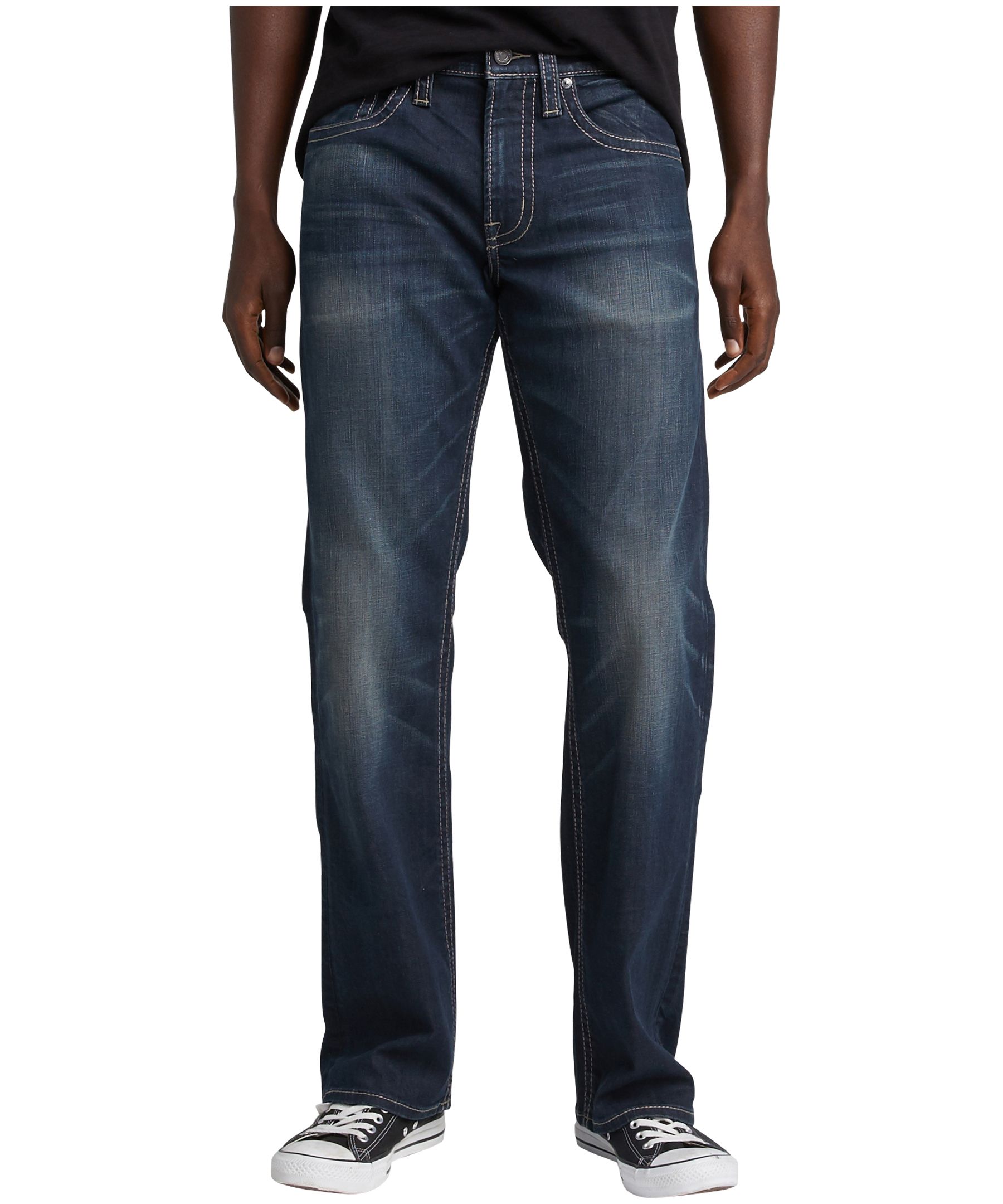 Silver Men's Zac Relaxed Straight Jeans
