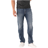 Jean Silver à jambe droite et à coupe confortable au fini délavé foncé, pour hommes, Grayson Front_Three_Fourths_Angled_Right