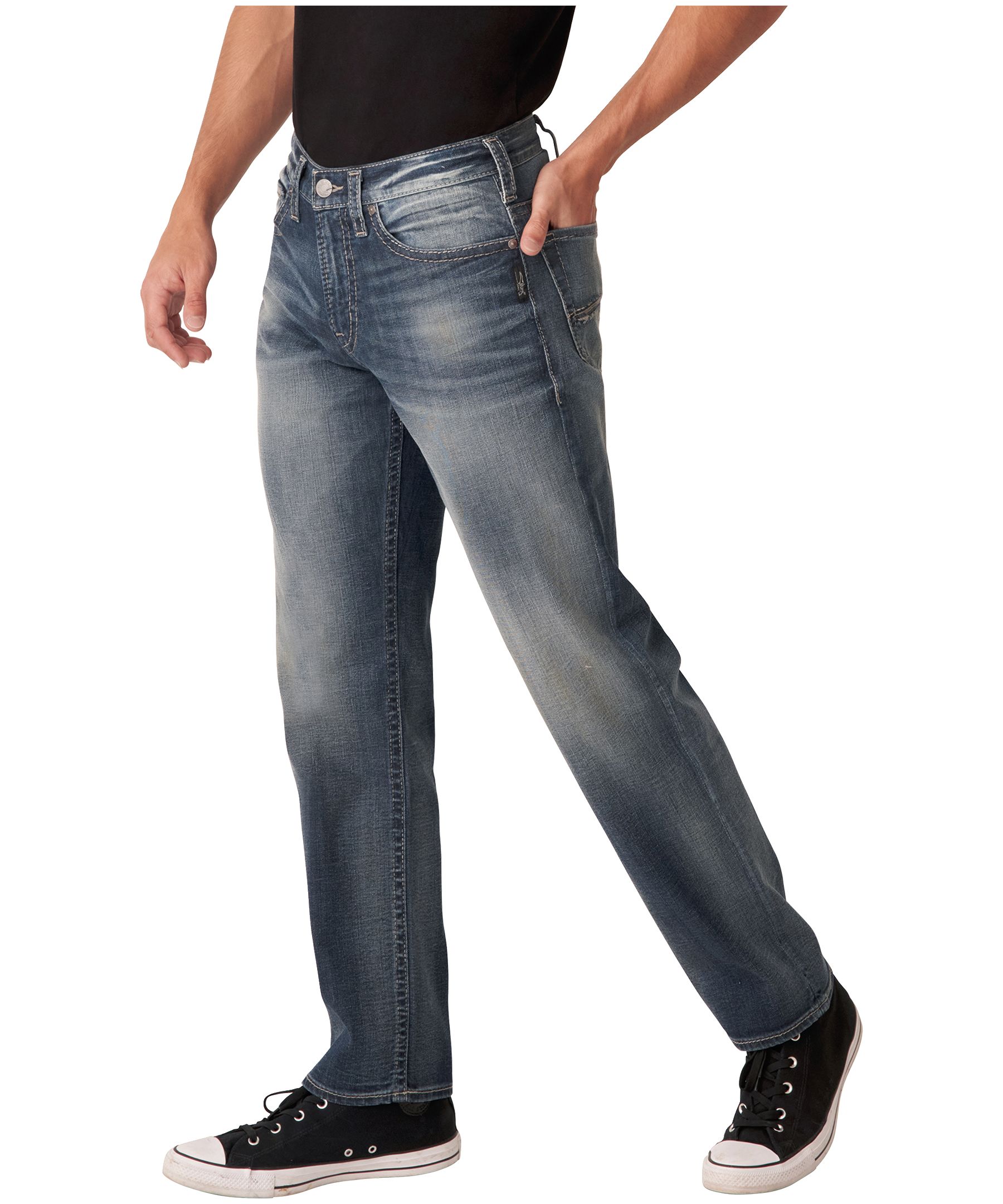Silver Men's Hunter Relaxed Athletic Straight Leg Jeans