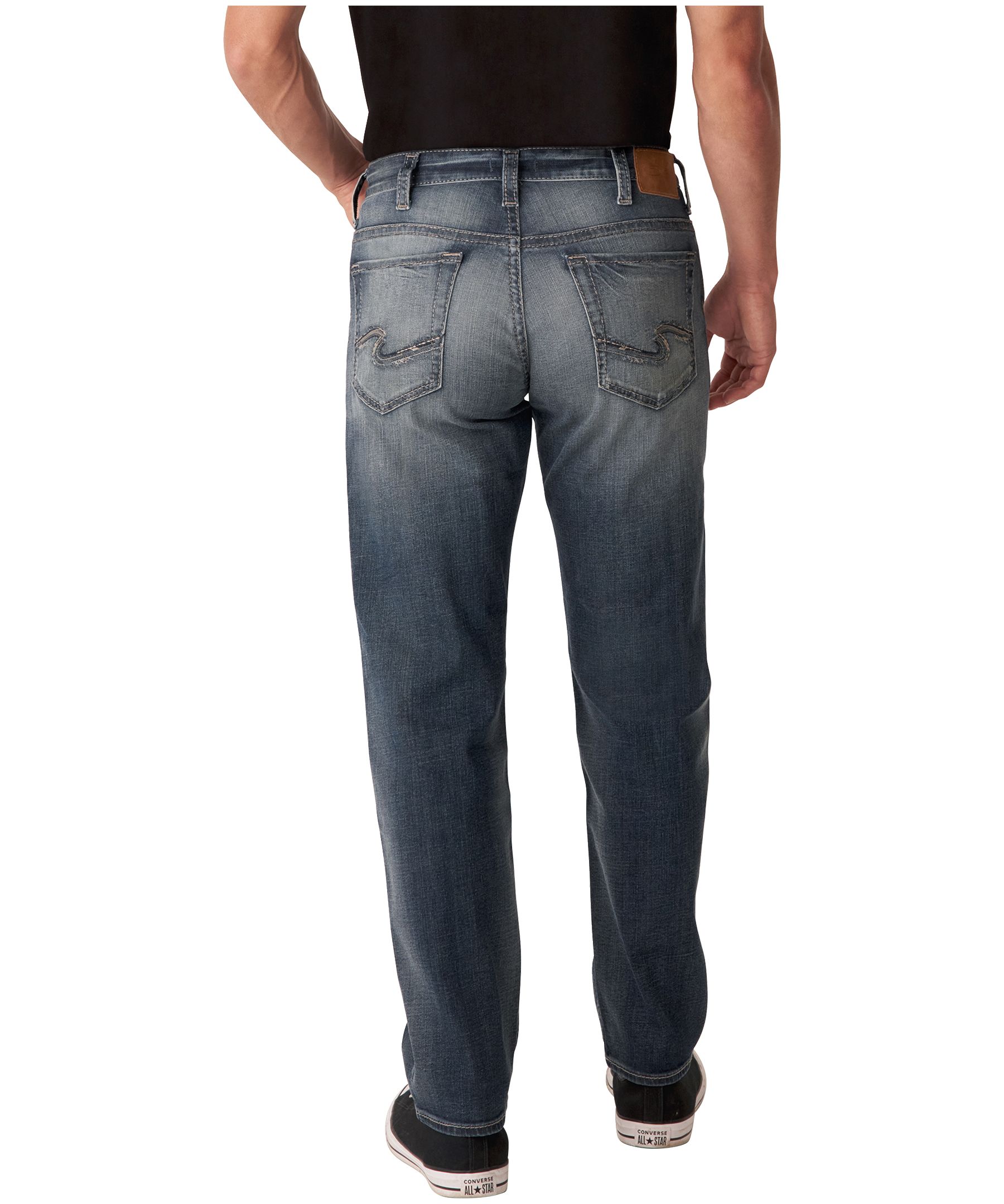 Silver Men's Hunter Relaxed Athletic Straight Leg Jeans