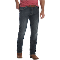 Wrangler Men's Retro Slim Straight Jeans Front_Three_Fourths_Angled_Right