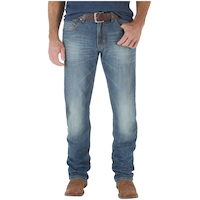 Wrangler Men's Retro Slim Straight Jeans Front_Flat