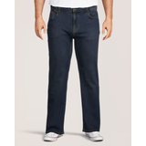 Jeans abordables extensibles à 4 sens à jambe droite Denver Hayes pour hommes - Délavé foncé Front_Flat
