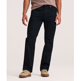 Jeans extensibles abordables à jambe droite Denver Hayes - Noir Front_Flat