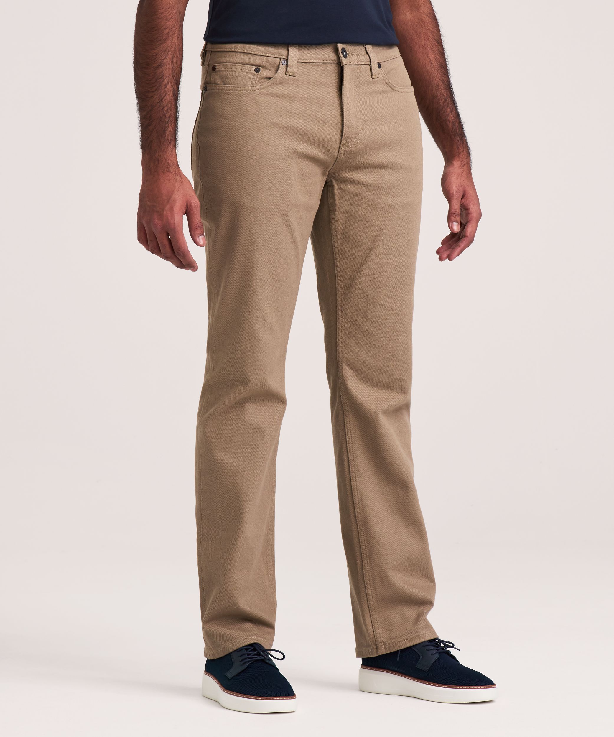 Jeans extensibles abordables à jambe droite Denver Hayes - Havane