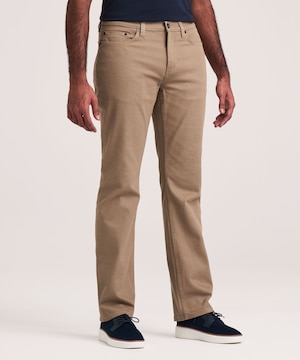 Jeans extensibles abordables à jambe droite Denver Hayes - Havane