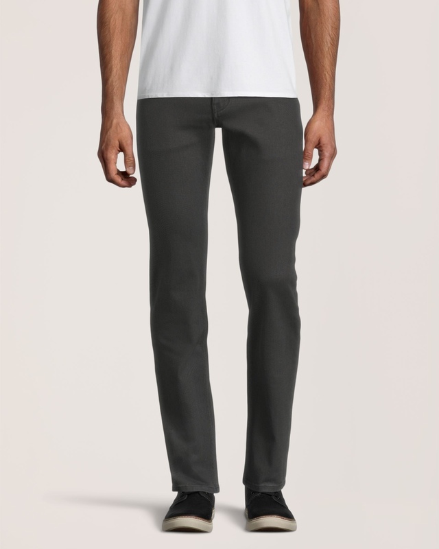 Jeans extensibles abordables à jambe droite Denver Hayes - Gris