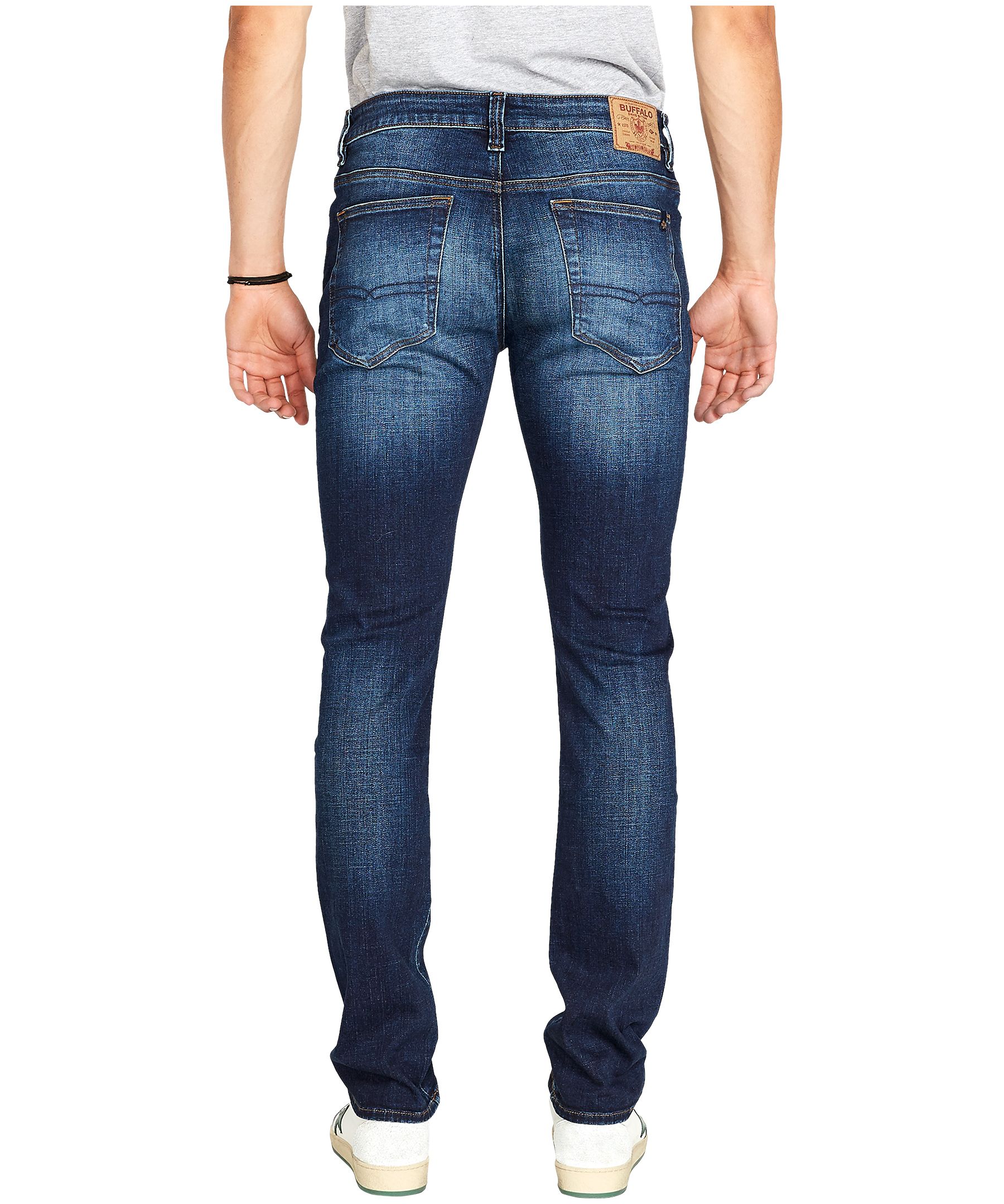 Jean extensible Buffalo à jambe étroite, pour hommes, Ash