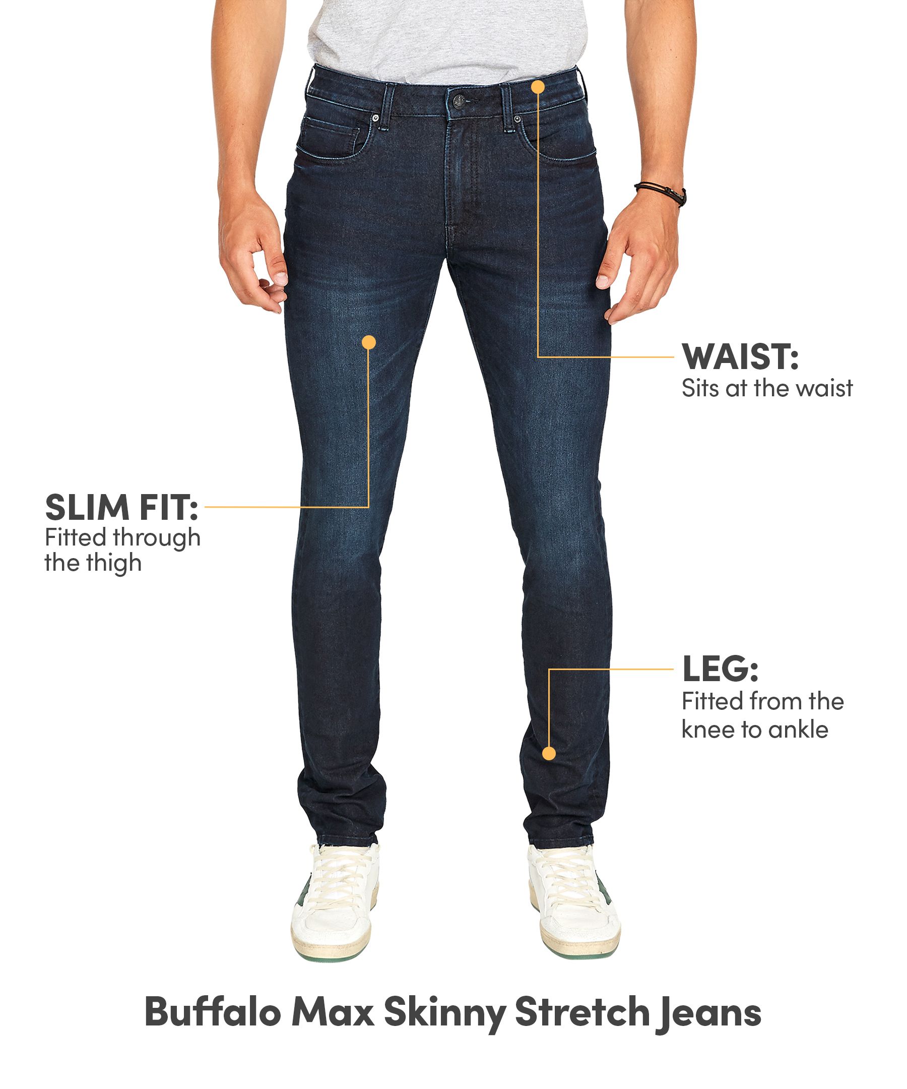 Buffalo Men's Max Skinny Stretch Jeans