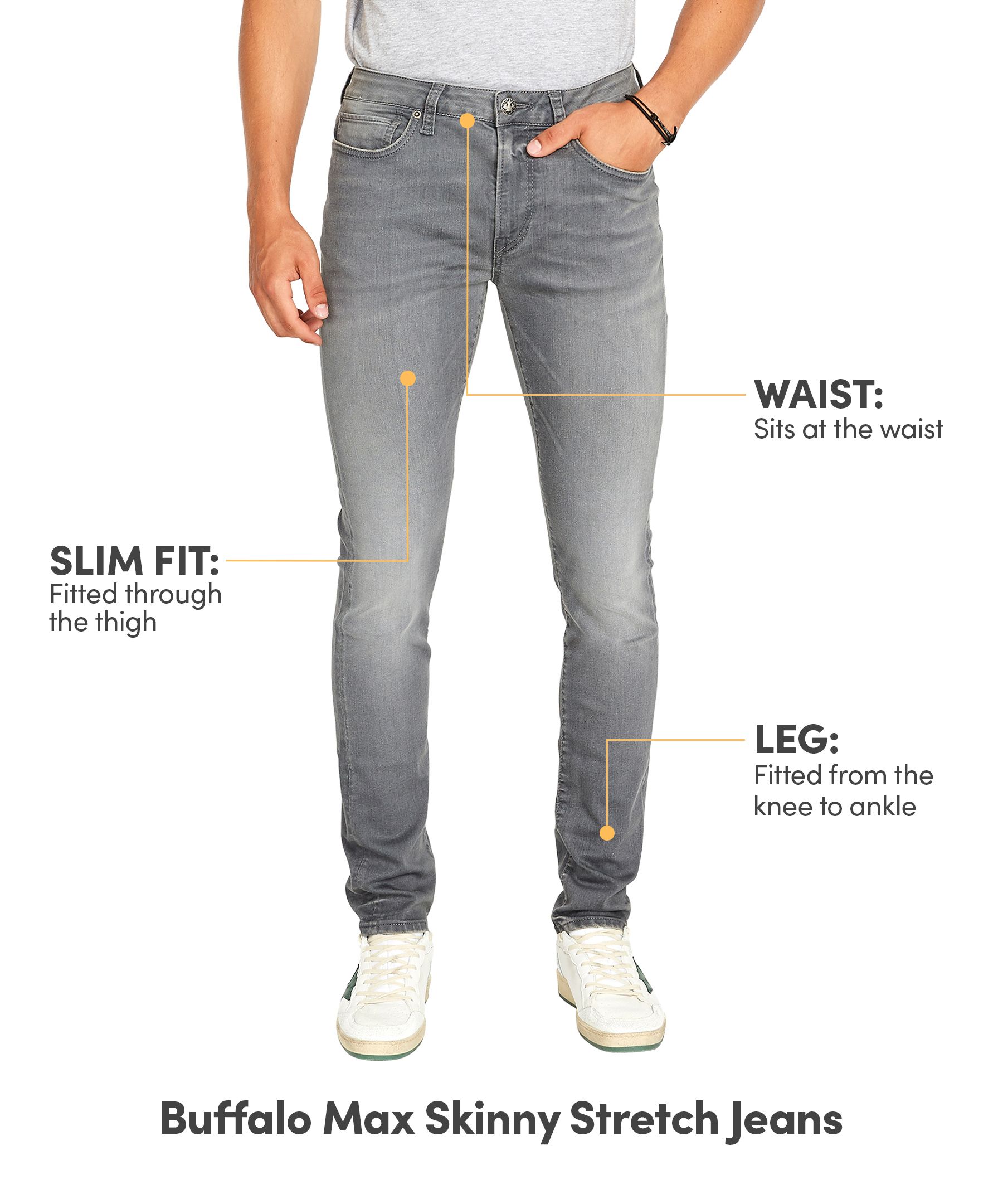 Buffalo Men's Max Skinny Stretch Jeans