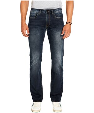 Buffalo Men's Driven Mid Rise Relaxed Fit Straight  Stretch Jeans