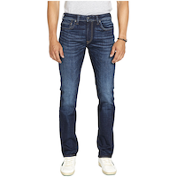 Buffalo Men's Six Straight Leg Stretch Jeans Front_Flat