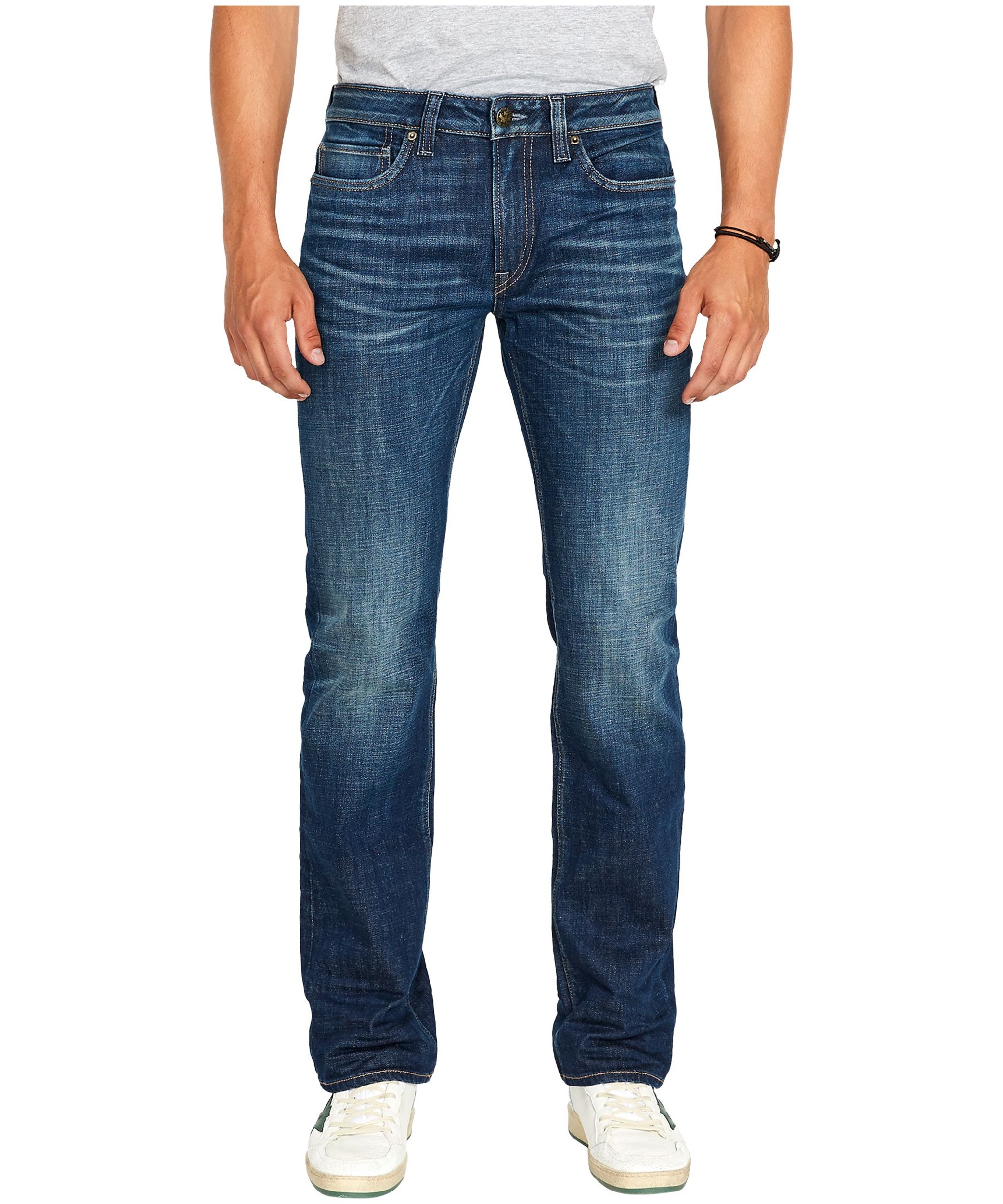 Buffalo Men's Driven Mid Rise Relaxed Fit Straight Stretch Jeans ...