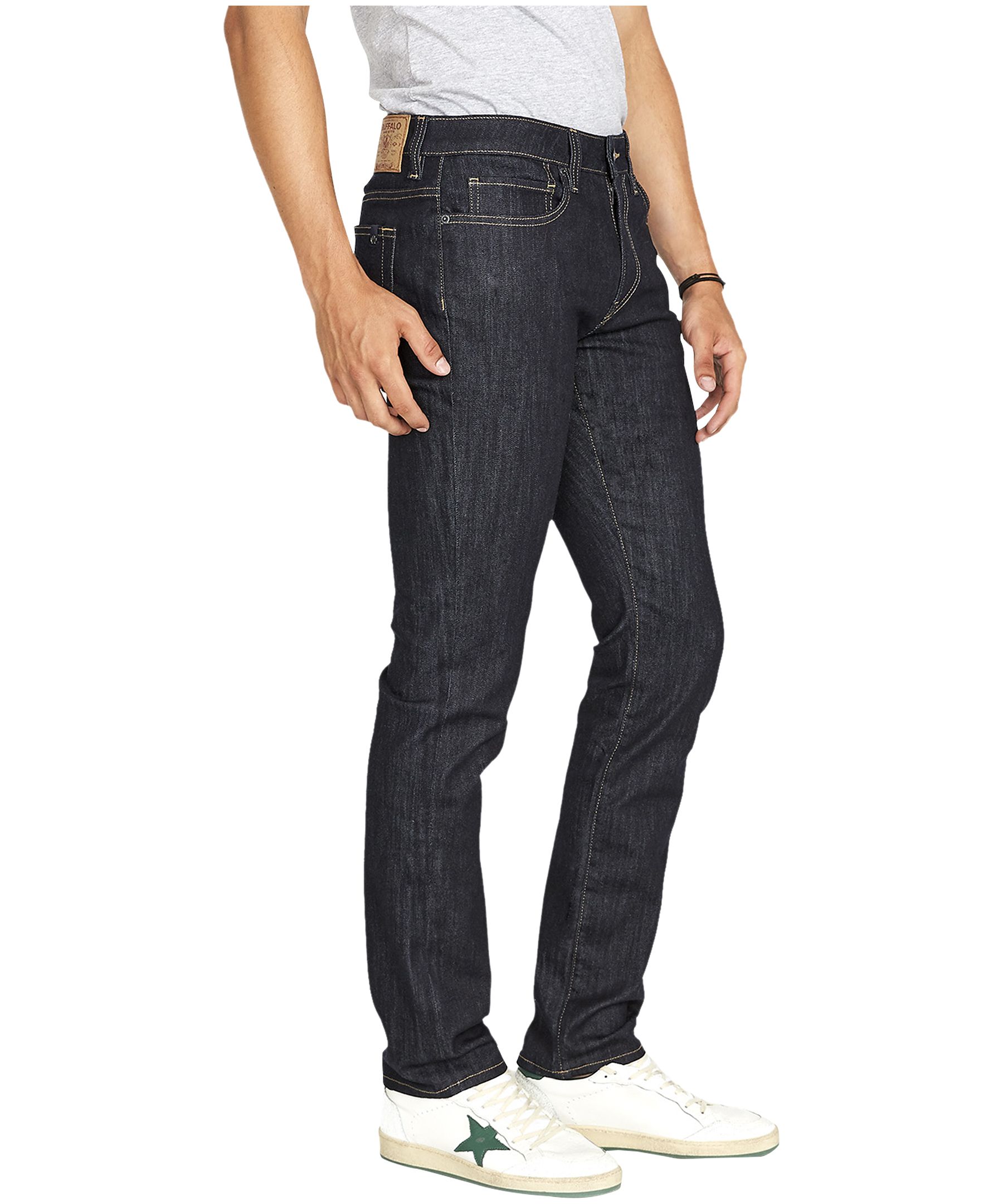 Jean extensible délavé Buffalo à coupe étroite, pour hommes, Ash