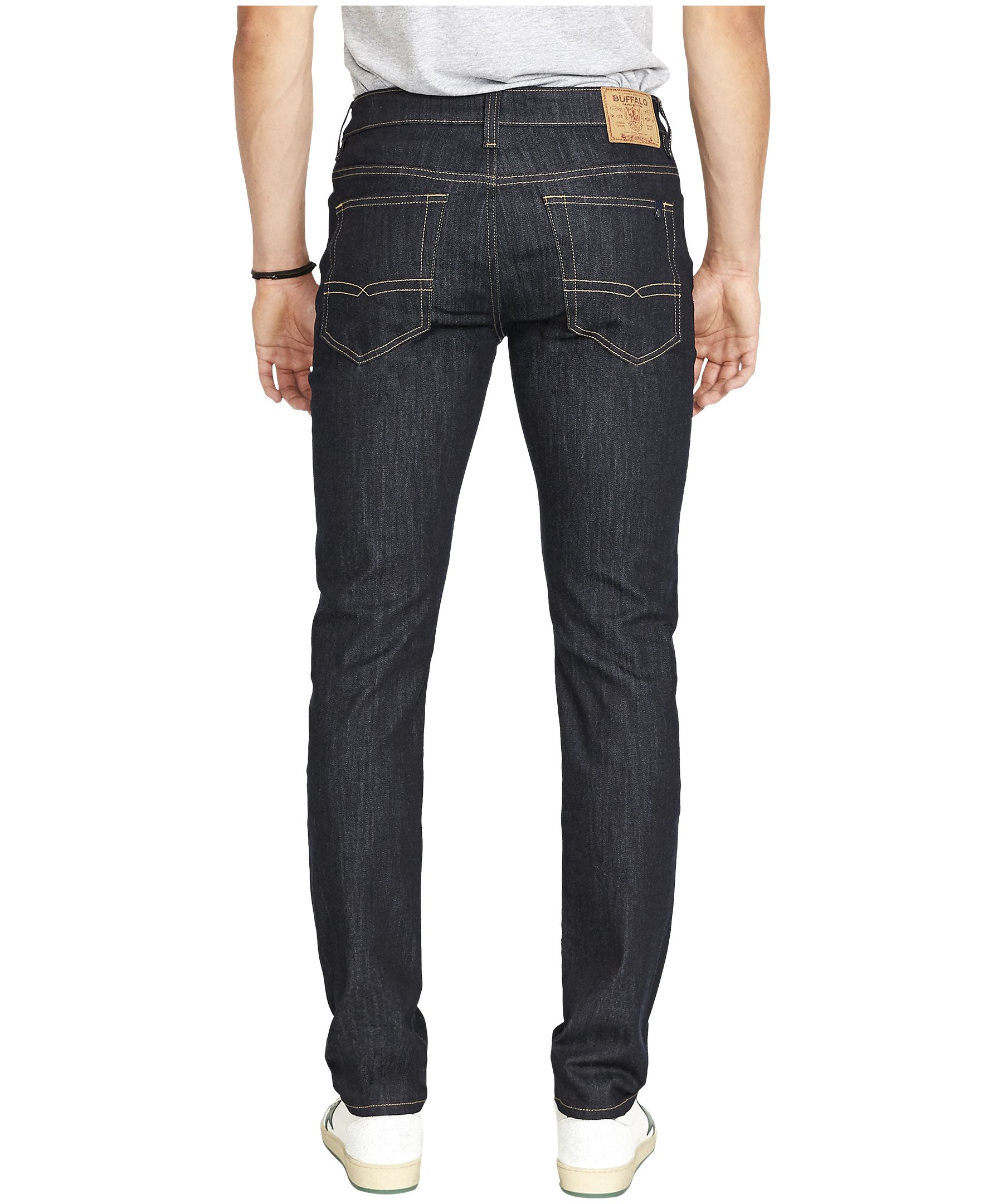 Jean extensible délavé Buffalo à coupe étroite, pour hommes, Ash