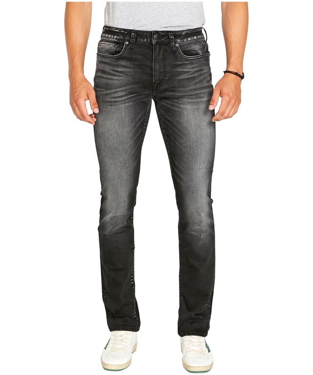 Buffalo Men's Ash Slim Stretch Faded Jeans