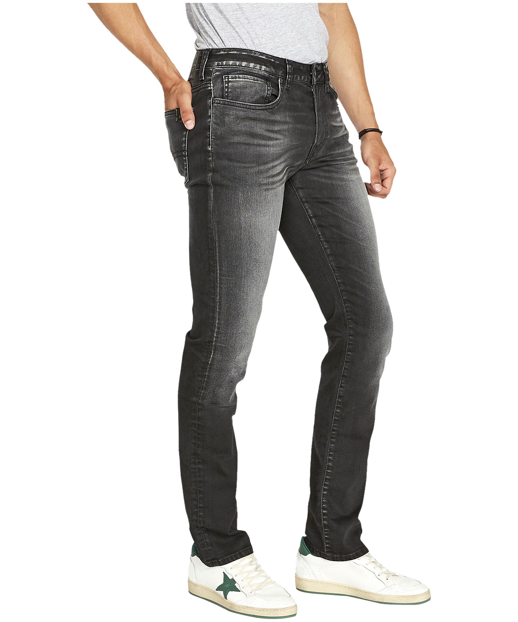 Mens faded best sale grey jeans