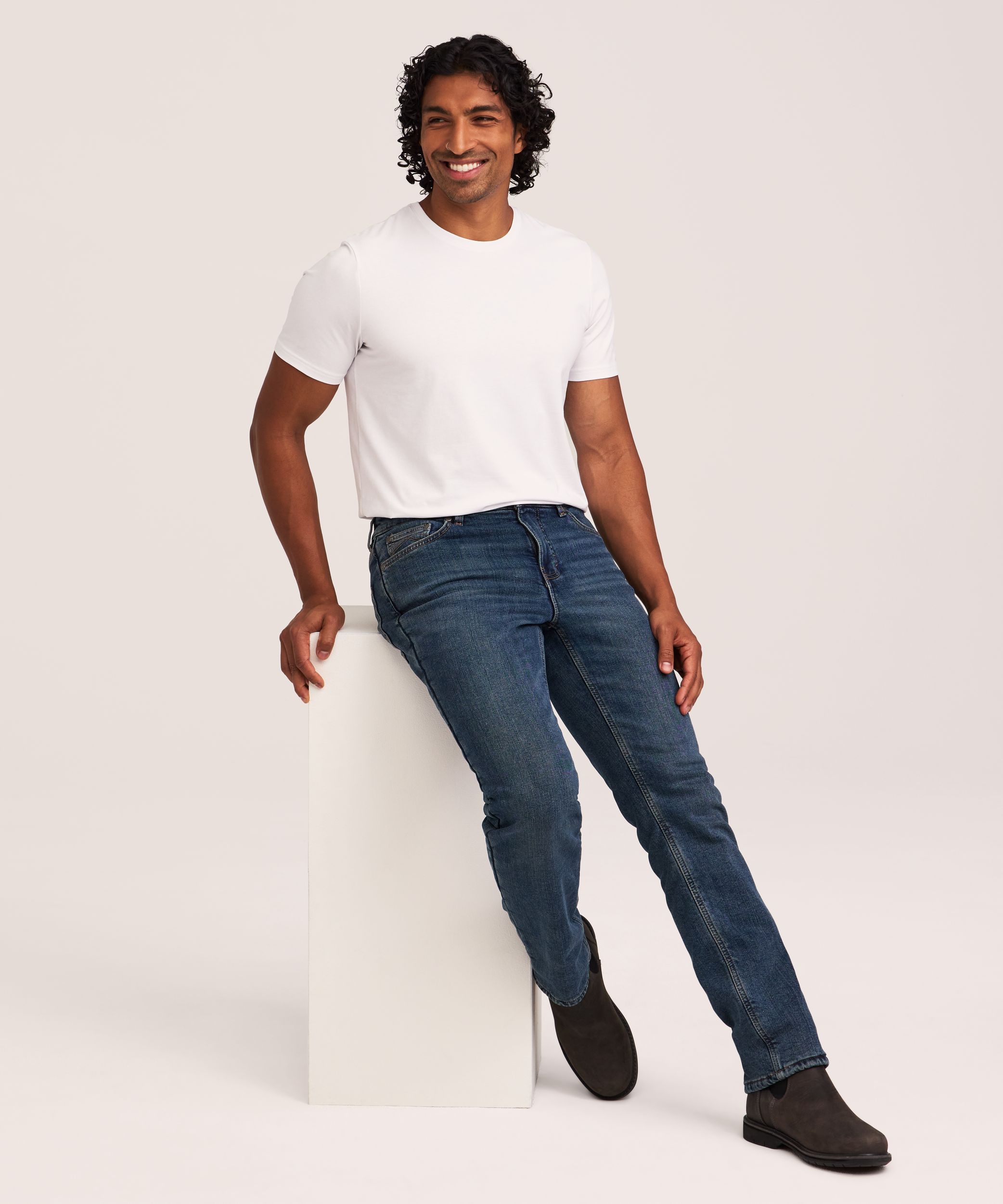 Jean droit T-Max® Element pour homme à doublure en flanelle à carreaux de WindRiver