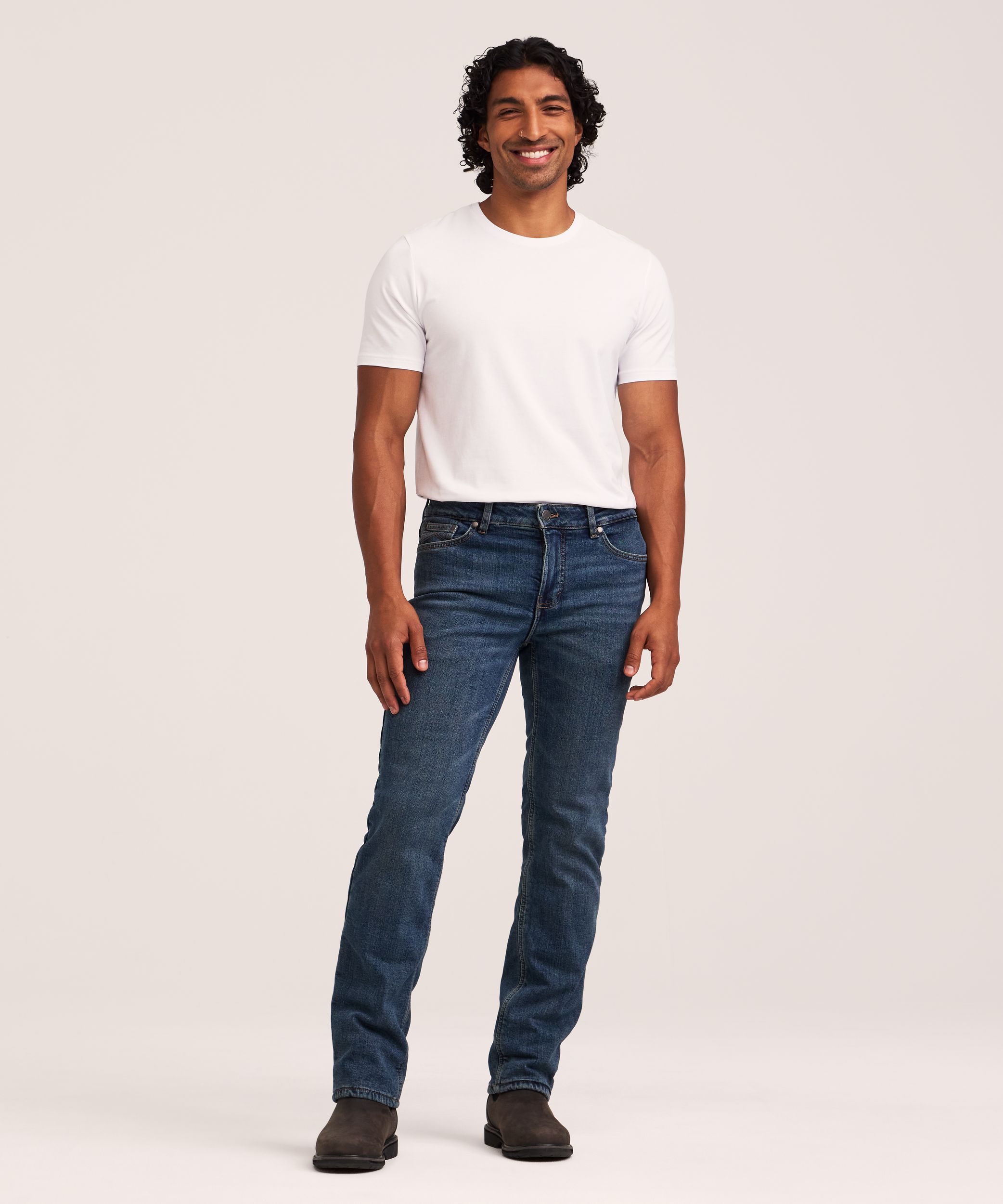 Jean droit T-Max® Element pour homme à doublure en flanelle à carreaux de WindRiver