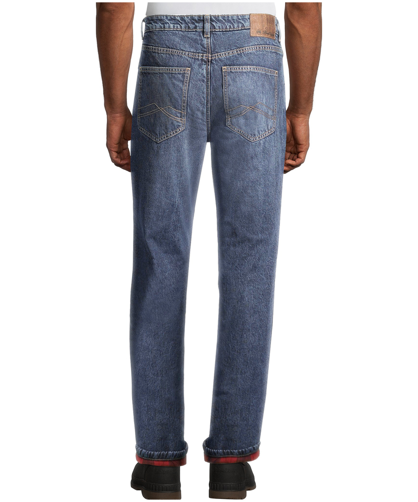 St. John's Bay Relaxed Fit Flannel Lined Jeans Tapered Dark Wash