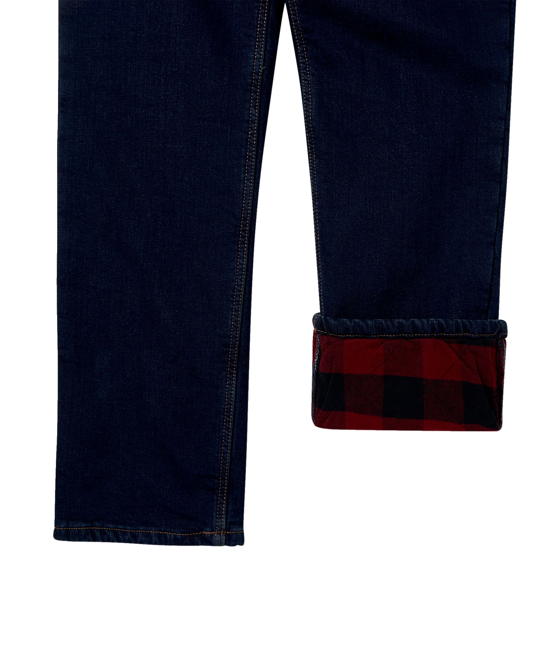 WindRiver Men's Plaid Flannel Lined T-Max® Element Straight Leg Jeans