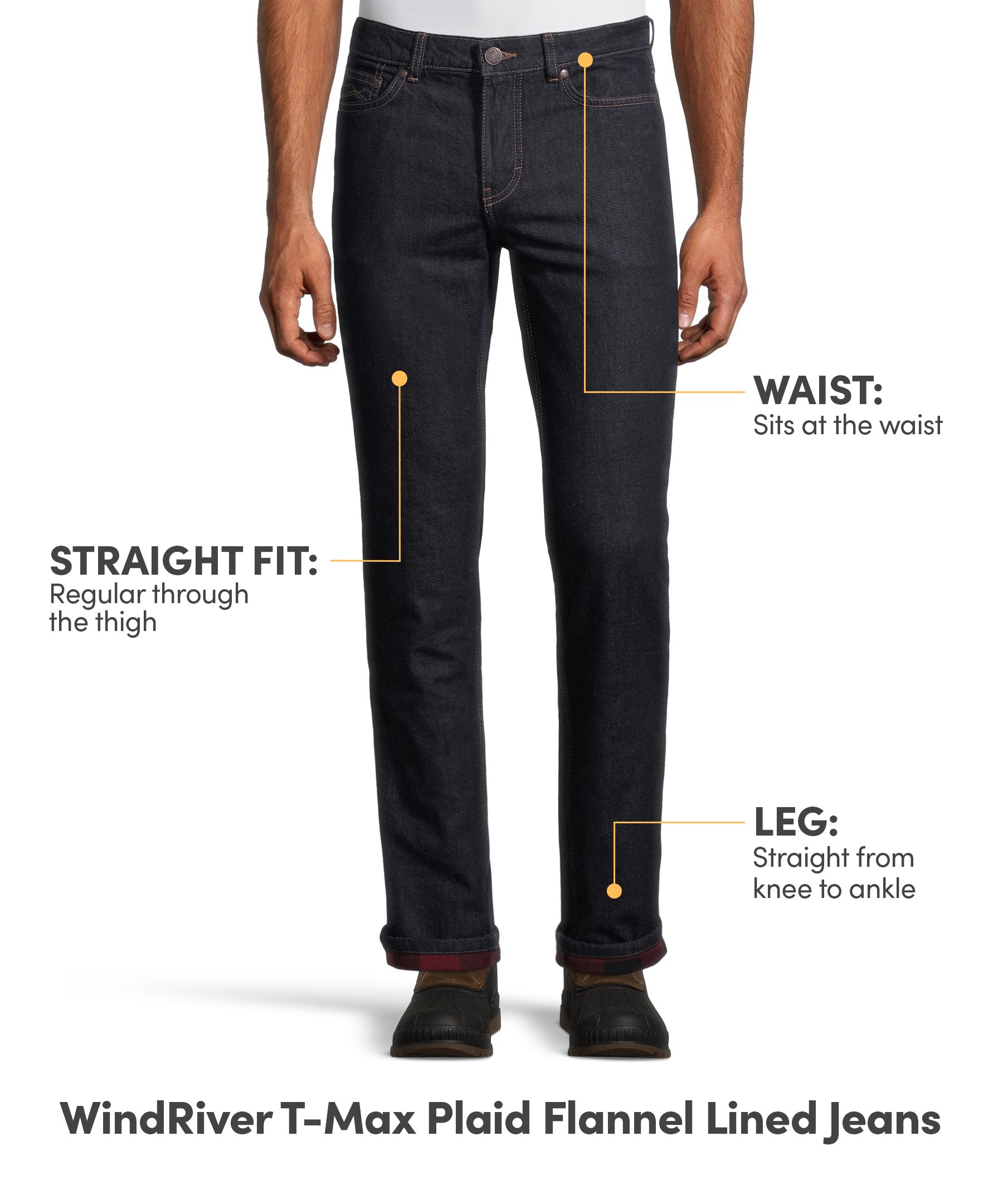 men's flannel lined jeans amazon