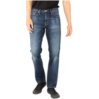 Silver Men's Machray Mid Rise Classic Straight Fit Jeans - Dark Wash Front_Flat