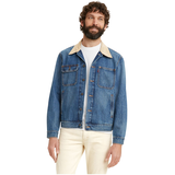 Levi's Men's Denim Stock Relaxed Fit Trucker Jacket - Medium Wash Front_Flat