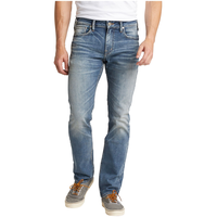 Jean Silver en denim extensible à haut rendement, pour hommes, Konrad Front_Flat
