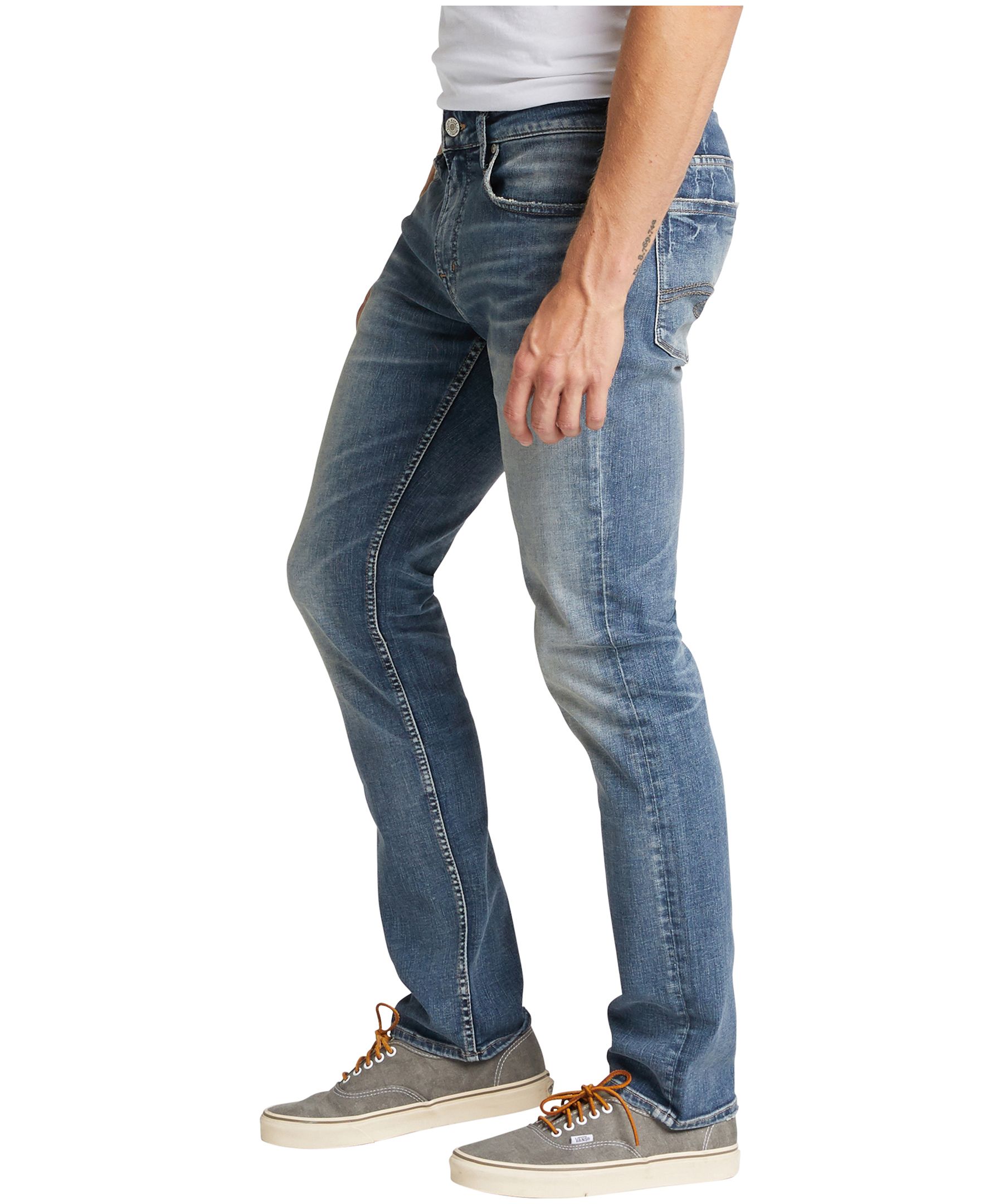 Jean Silver en denim extensible à haut rendement, pour hommes, Konrad