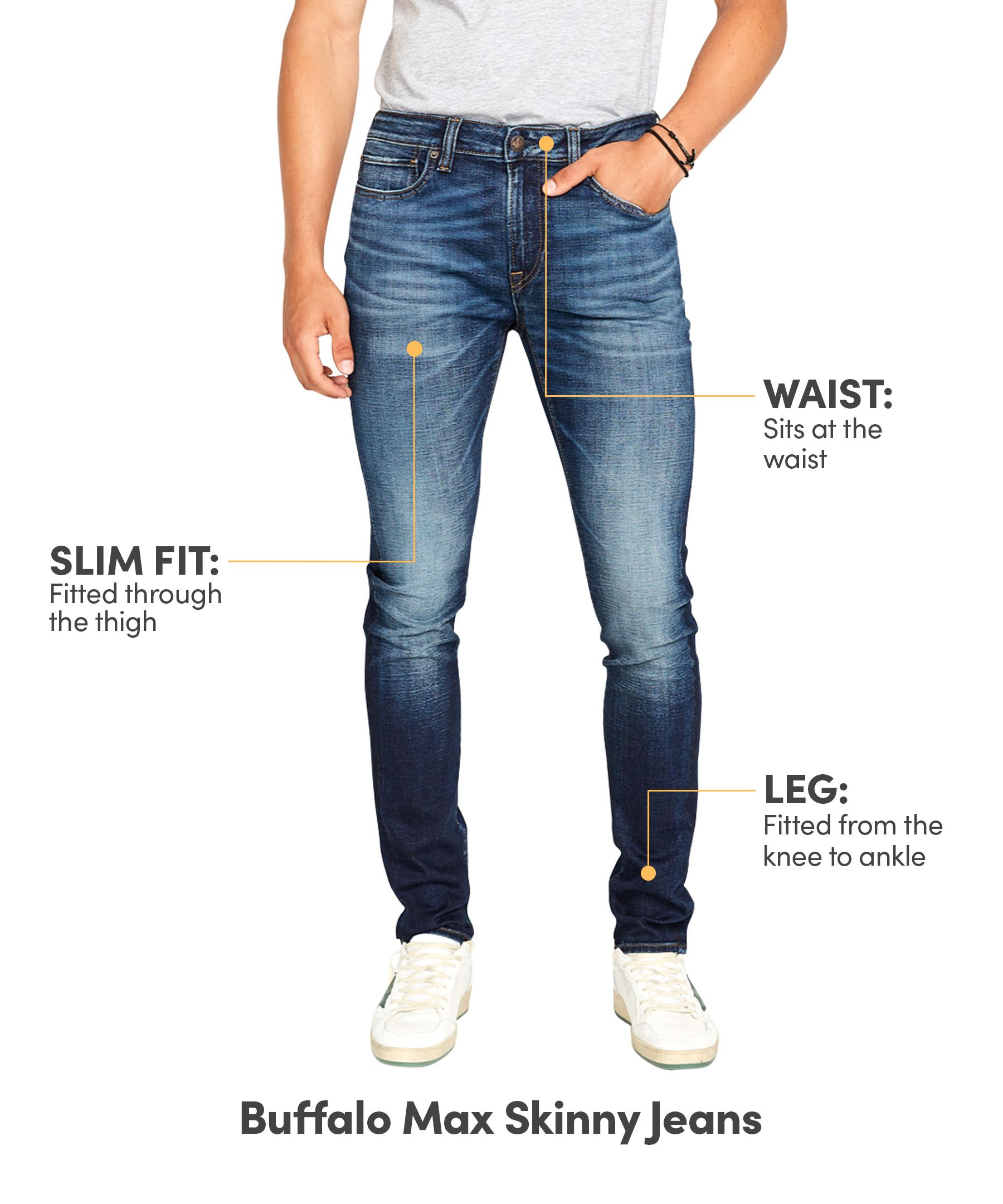 Buffalo Men's Max Skinny Fit Jeans