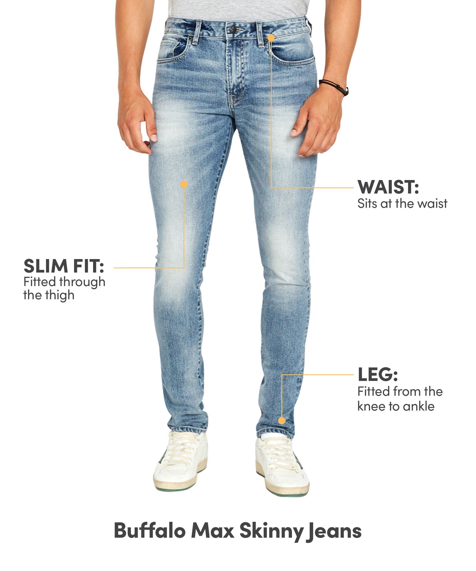 Buffalo Men's Max Skinny Fit Jeans