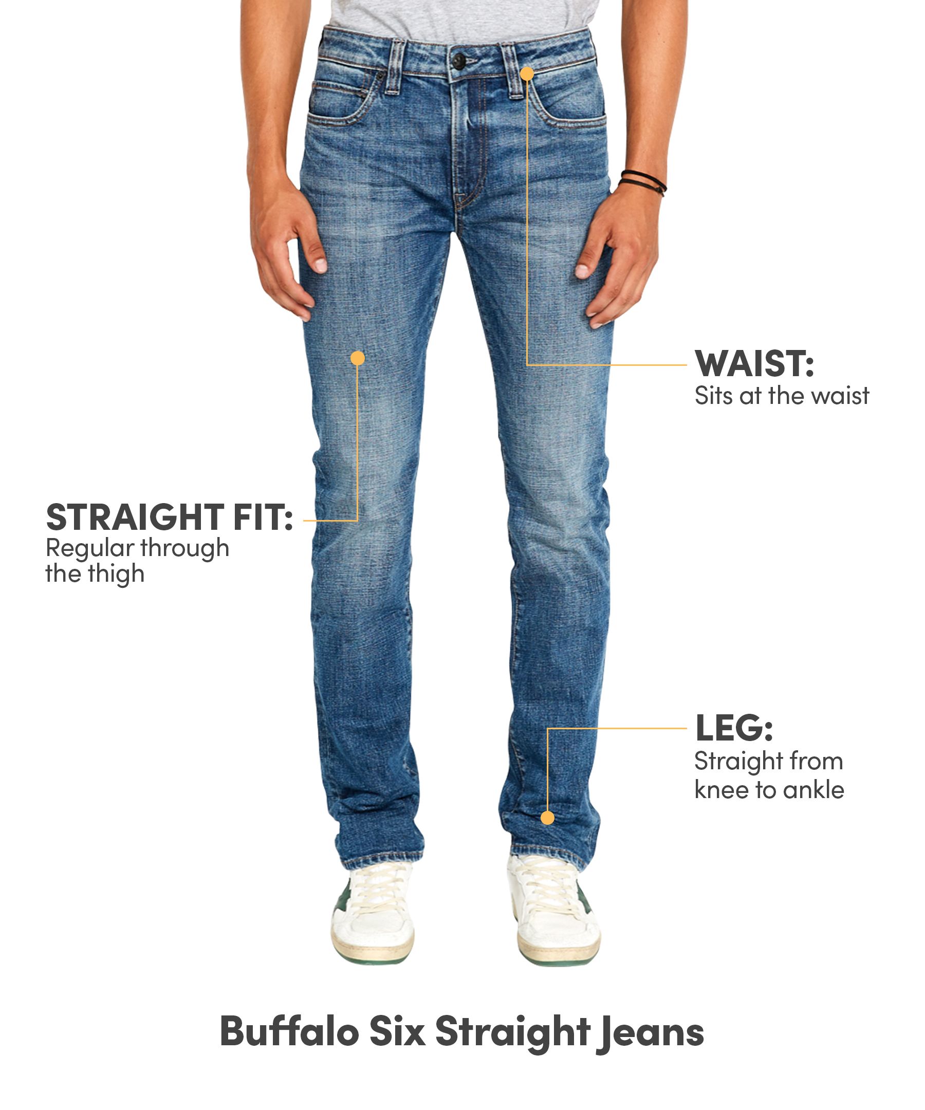 Buffalo Men's Six Straight Denim Jeans