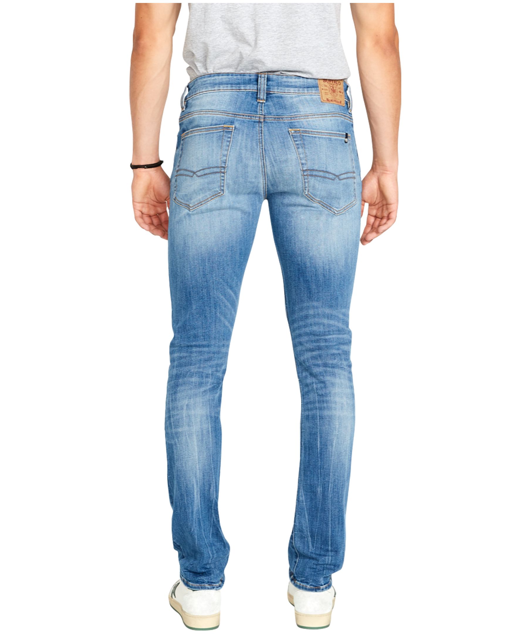 And Now This Mens Slim-Fit Maximum Stretch Medium Grey Wash