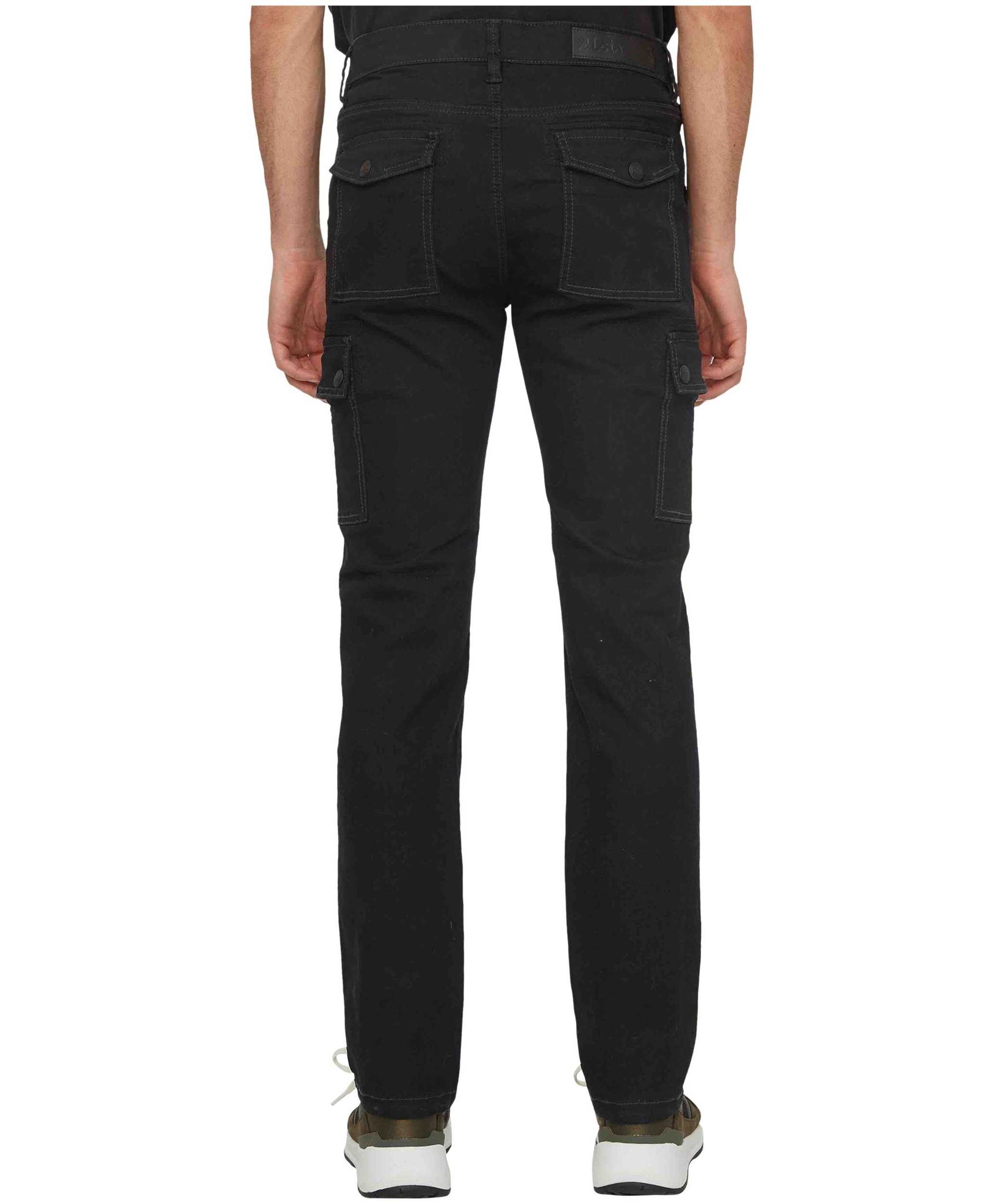 Lois Men's Jeff Cargo Pocket Low-Mid Rise Stretch Jeans - Black | Marks