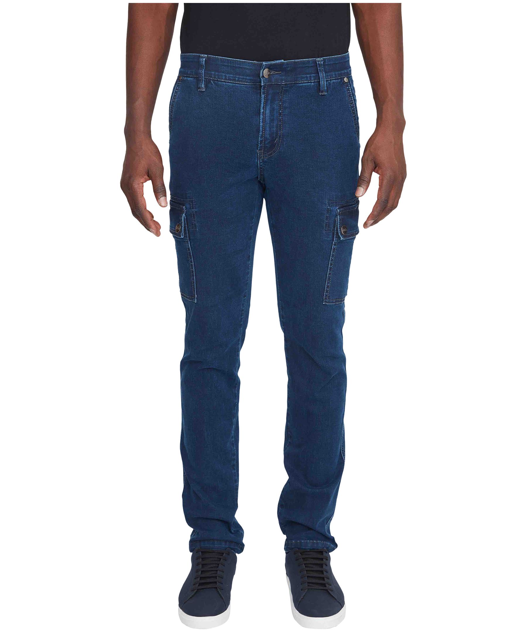Pantalon cargo à jambe étroite en denim pour hommes, Jeff, Lois