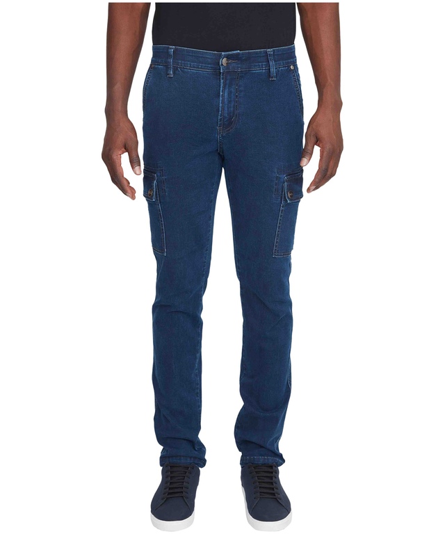 Pantalon cargo à jambe étroite en denim pour hommes, Jeff, Lois