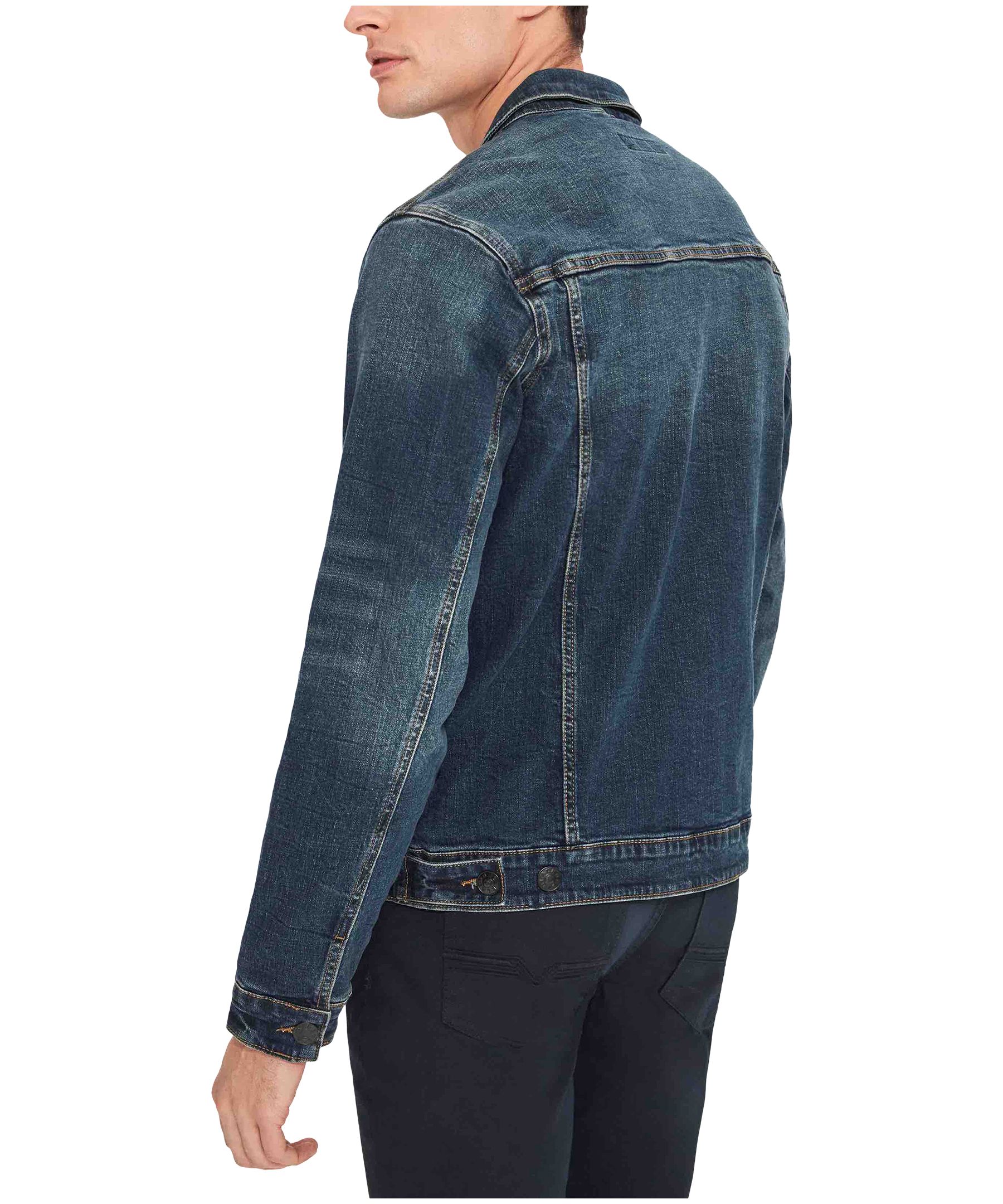 Black Bull Men's Kelvin Denim Trucker Jacket - Dark Wash