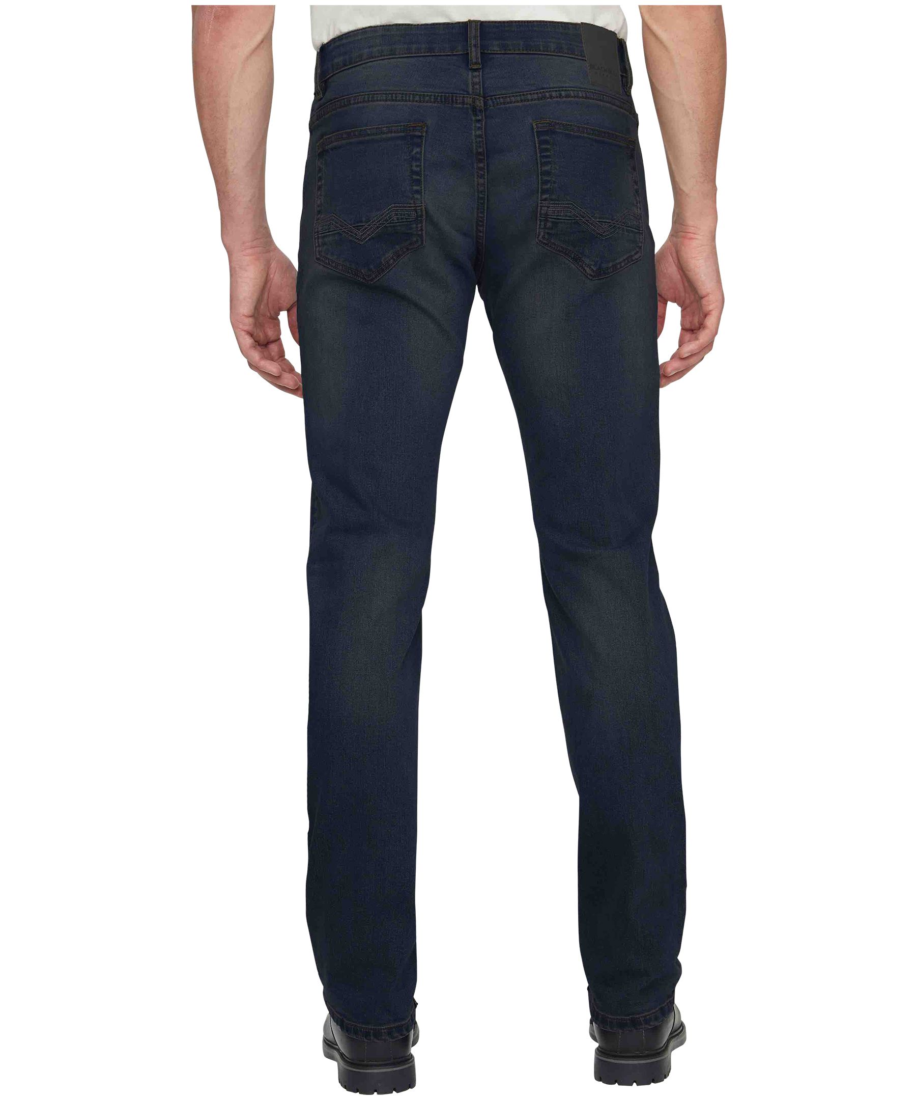 Jean extensible à coupe classique et taille basse avec 5&nbsp;poches pour hommes, Mad, Black Bull