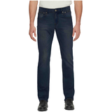 Jean extensible à coupe classique et taille basse avec 5&nbsp;poches pour hommes, Mad, Black Bull Front_Flat