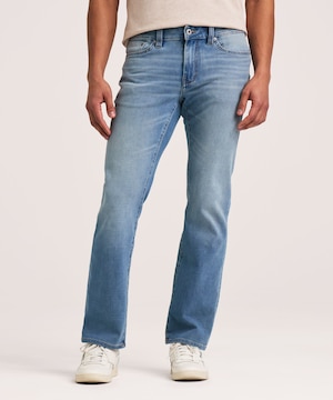 Jeans extensibles à 4 sens à jambe droite FLEXTECH Denver Hayes pour hommes