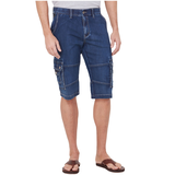 Lois Men's Lucas Cargo Capri Super Stretch Denim Jeans - ONLINE ONLY Front_Flat