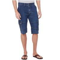 Lois Men's Lucas Cargo Capri Super Stretch Denim Jeans - ONLINE ONLY Front_Flat