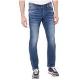 Jean extensible à coupe étroite pour hommes, Jack, Black Bull Front_Flat