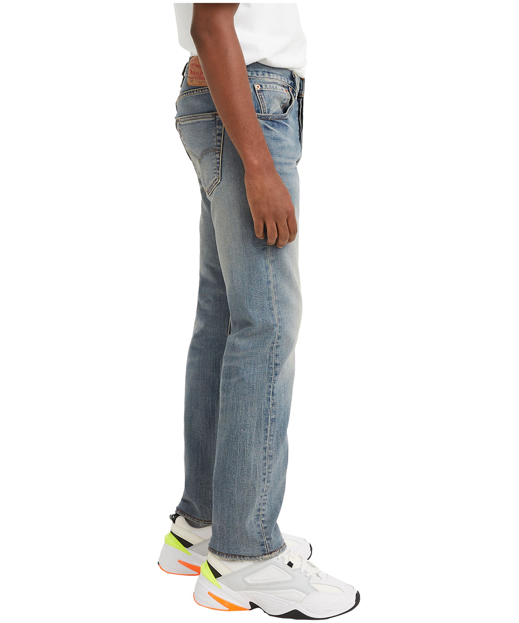 Jean en denim à jambe droite avec braguette boutonnée pour hommes, 501, Levi's