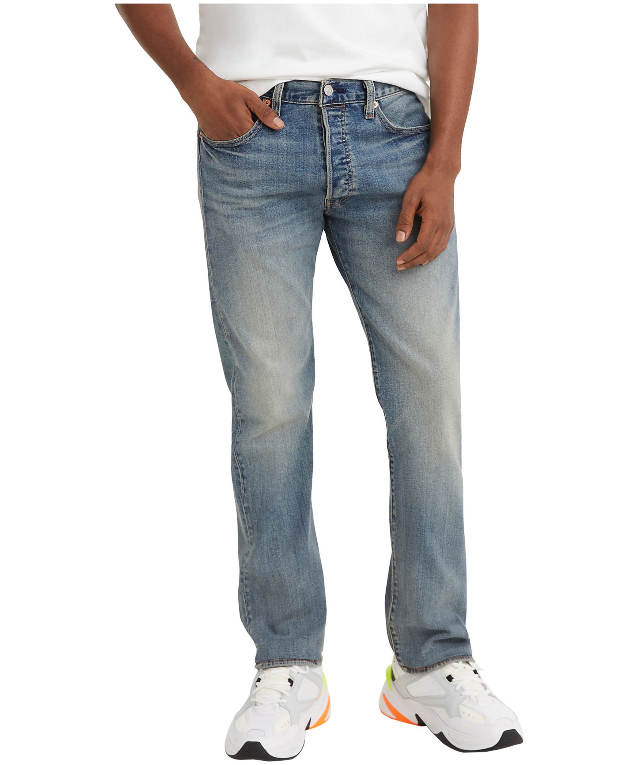 Levi's Men's 501 Button Fly Straight Leg Denim Jeans | Marks