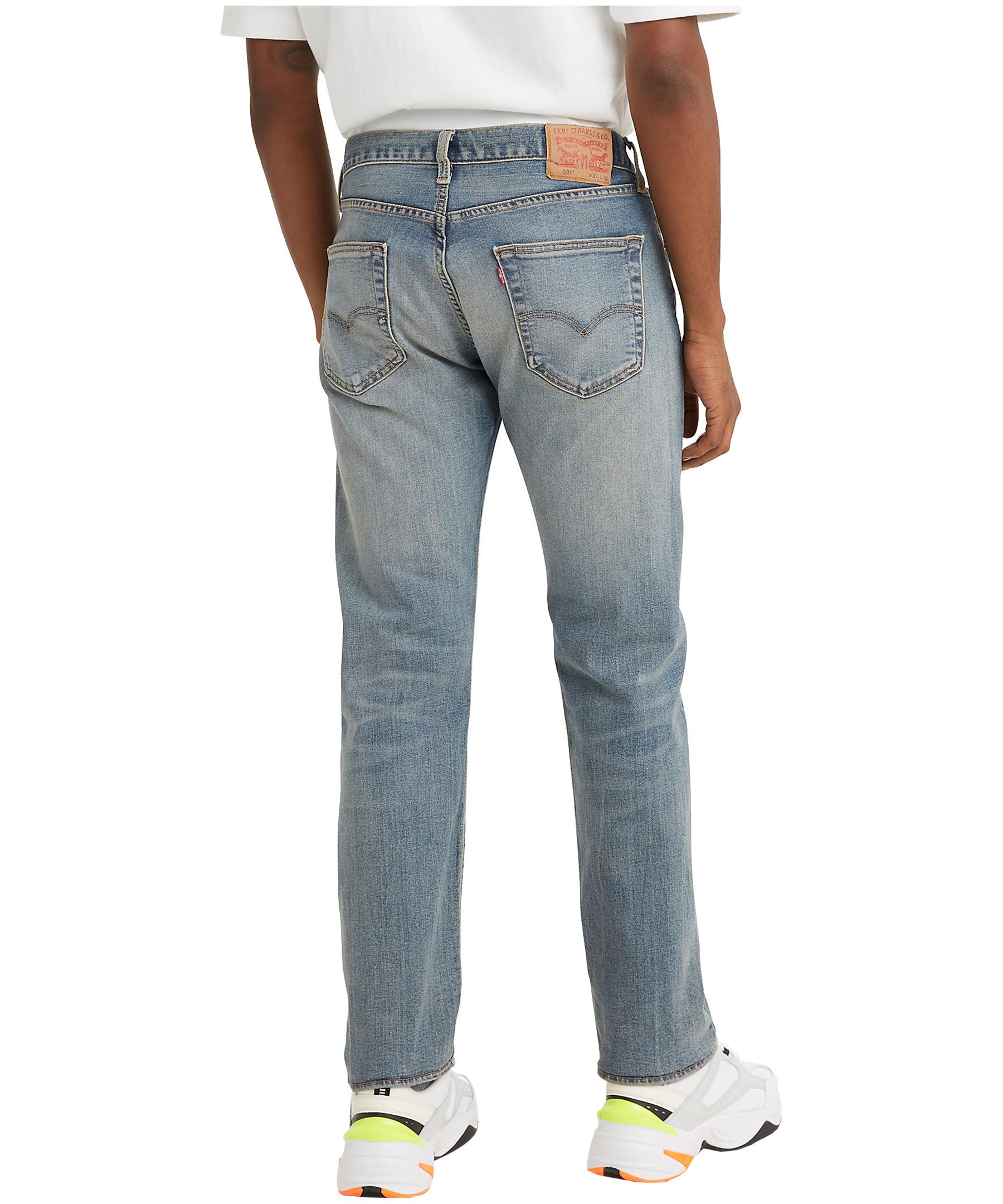 Levi's Men's 501 Original Mid Rise Straight Fit Jeans
