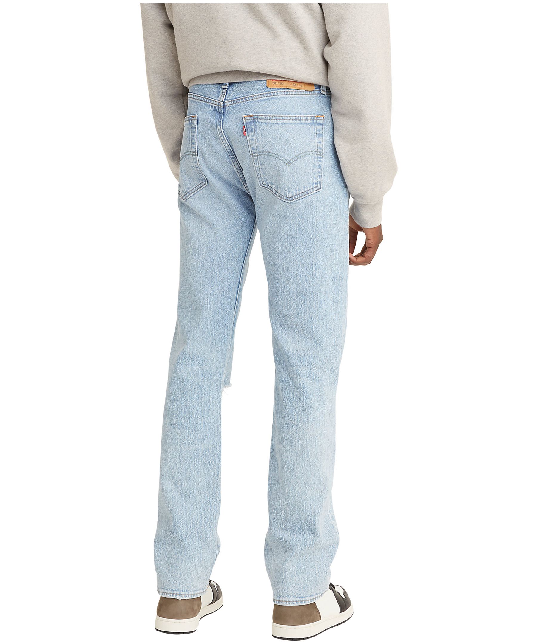 White levi 501 2024 button fly jeans